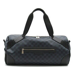 Louis Vuitton Matchpoint Polochon Boston Bag Cobalt Navy Blue Black